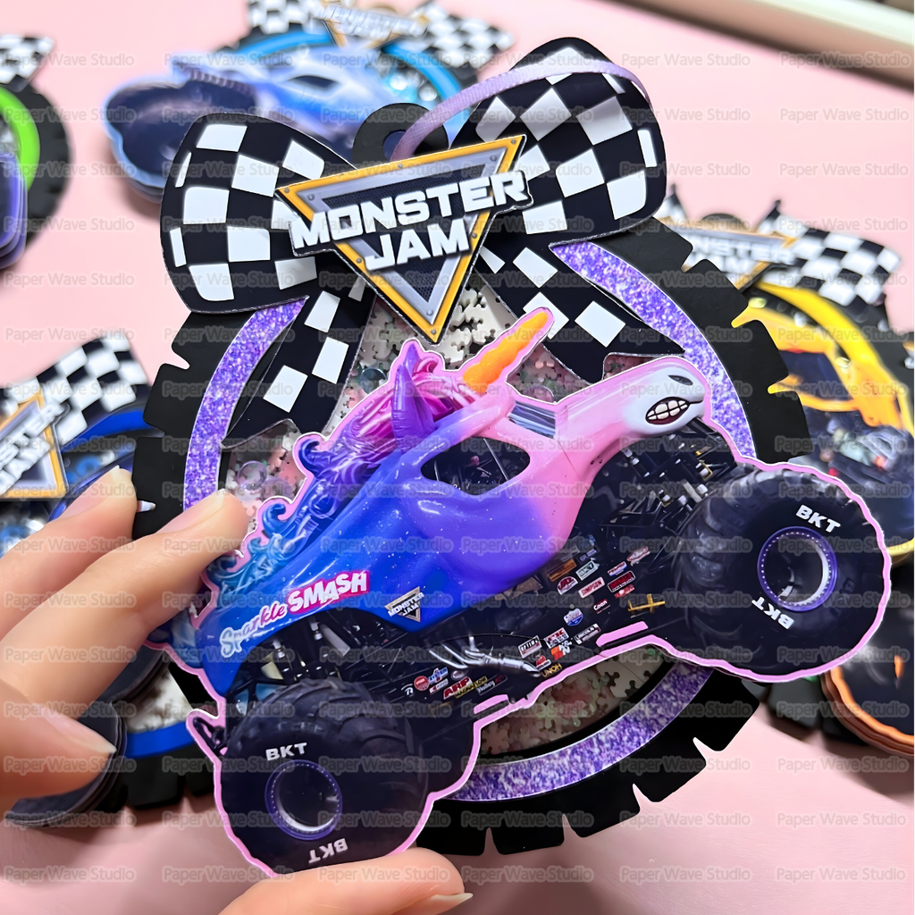 Monster Jam Ornament File Template