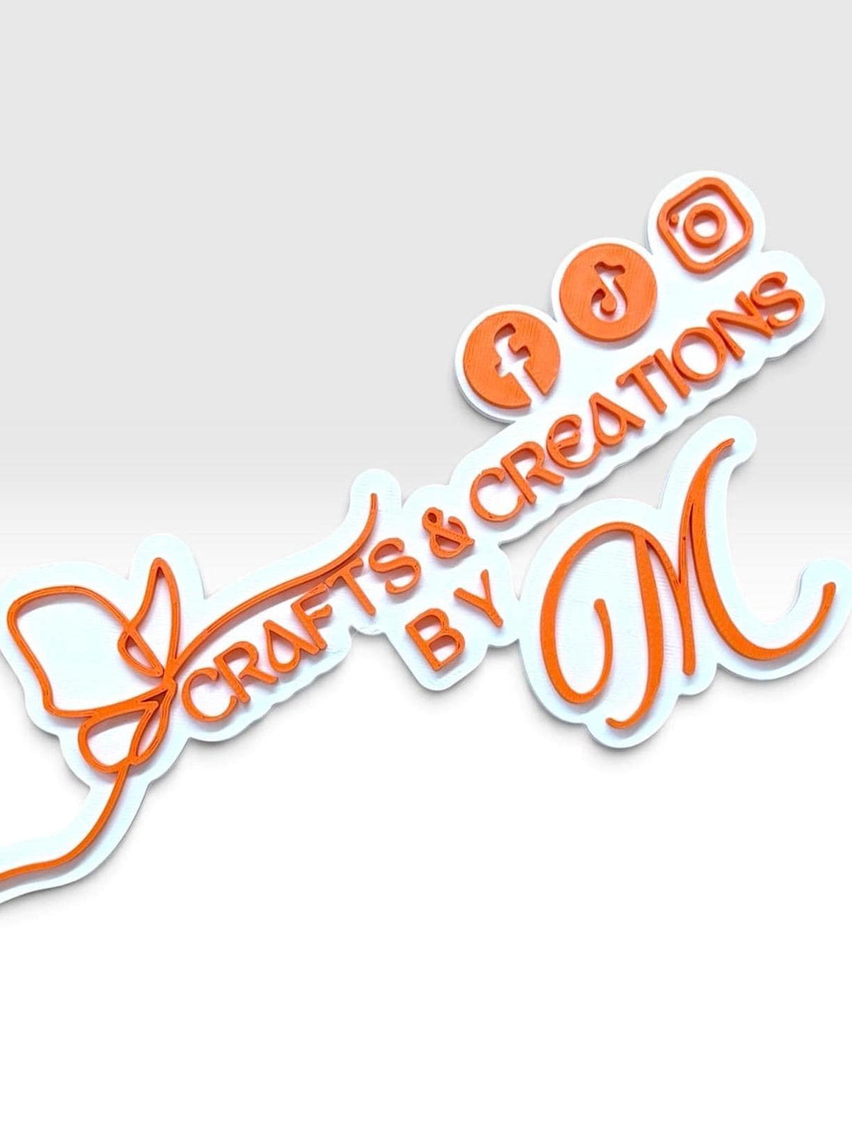 Custom Social Media Sign Watermark for Photos