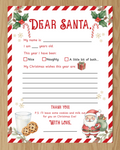 PRINTABLE Letter to Santa Claus | Kids Christmas Activity