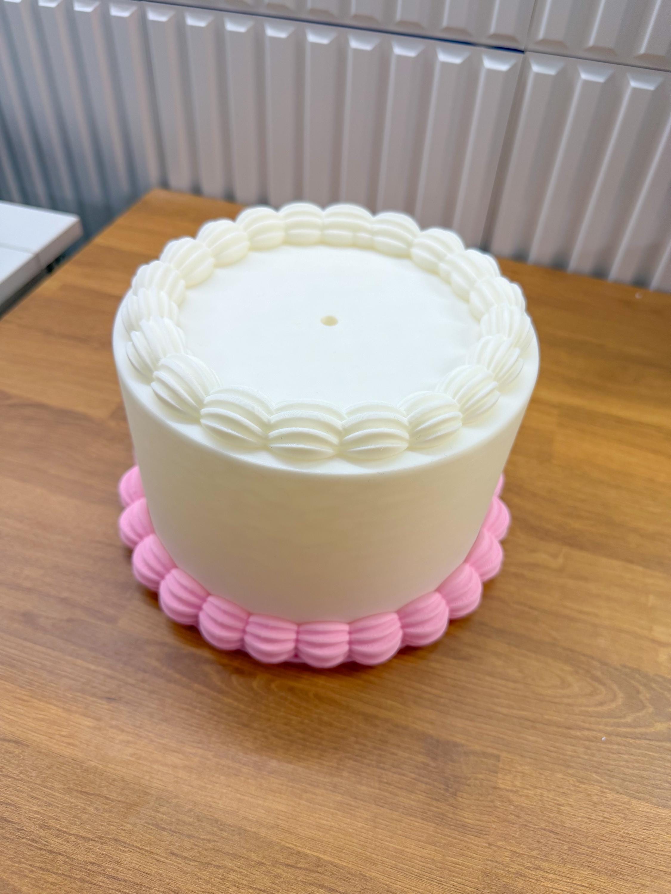 Faux 3D Cake Prop for Product Photos Cake Toppers | TOPPER NOT INCLUDED